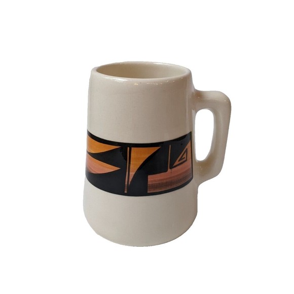 Vintage Ute Mountain Pottery Large Tankard Style Mug Native American Signed TAIK - Picture 1 of 8
